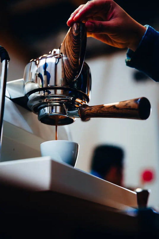 cafetière a grain en fonctionnement